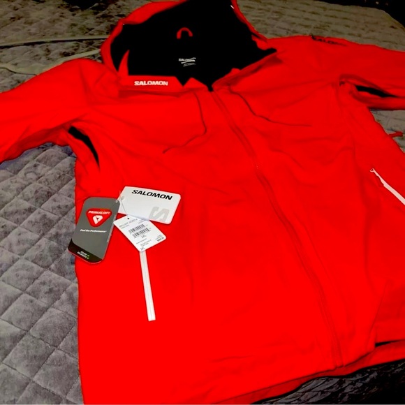 Salomon BRILLIANT-PERFORMANCEJACKET “FIERY RED”20,000mm rain proof PRIMOLOFT PRO - Picture 13 of 16